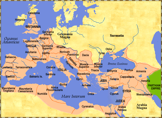 Maps Of The Roman World In The First Century C E